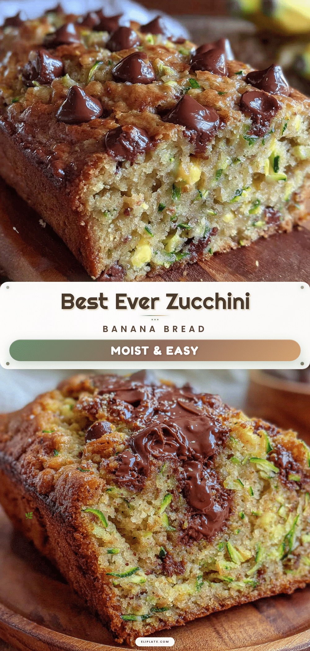 chocolate chip zucchini banana bread recipe