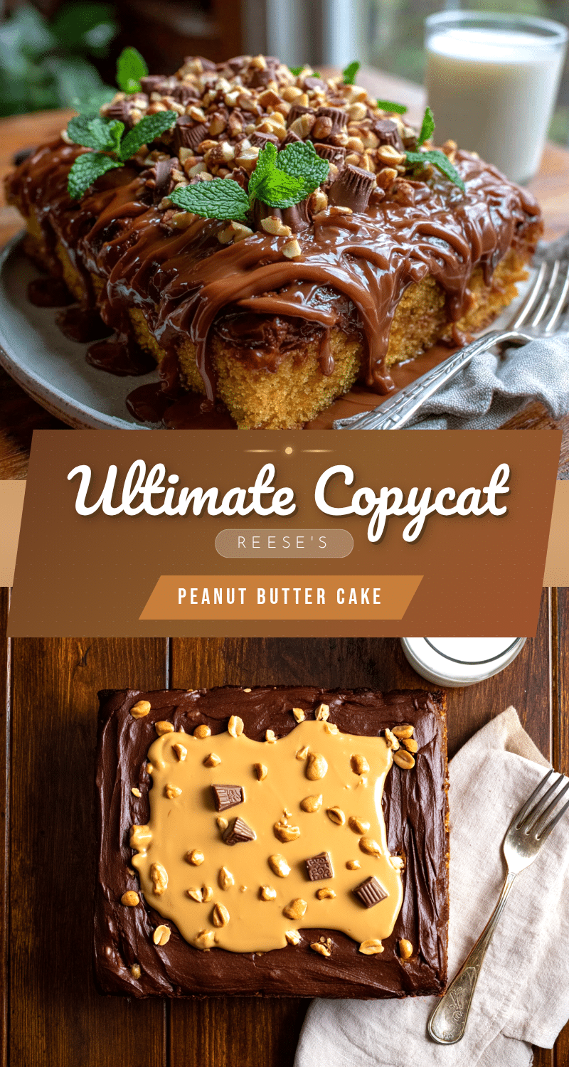 copycat reeses peanut butter sheet cake recipe