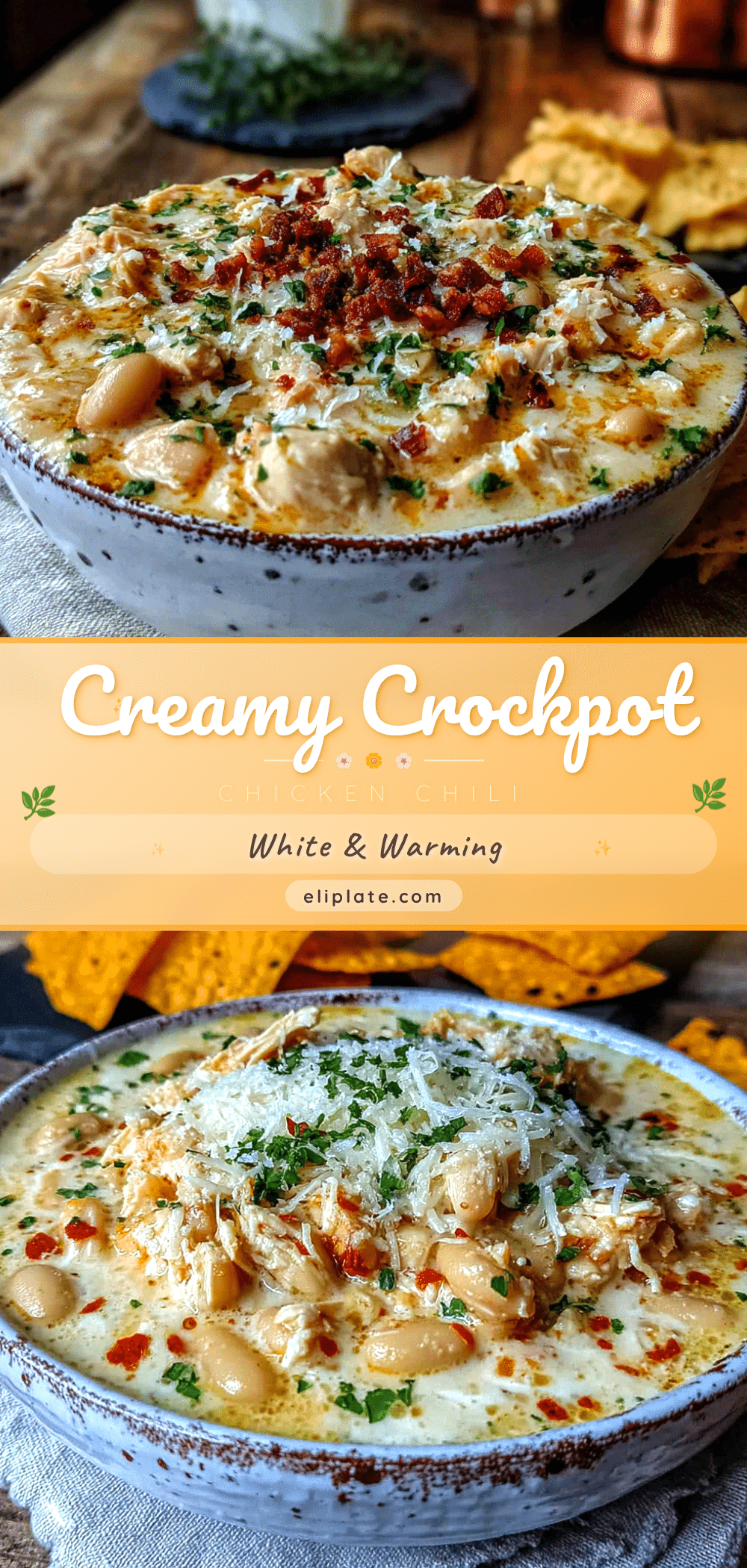 creamy crockpot white chicken chili with green chiles recipe
