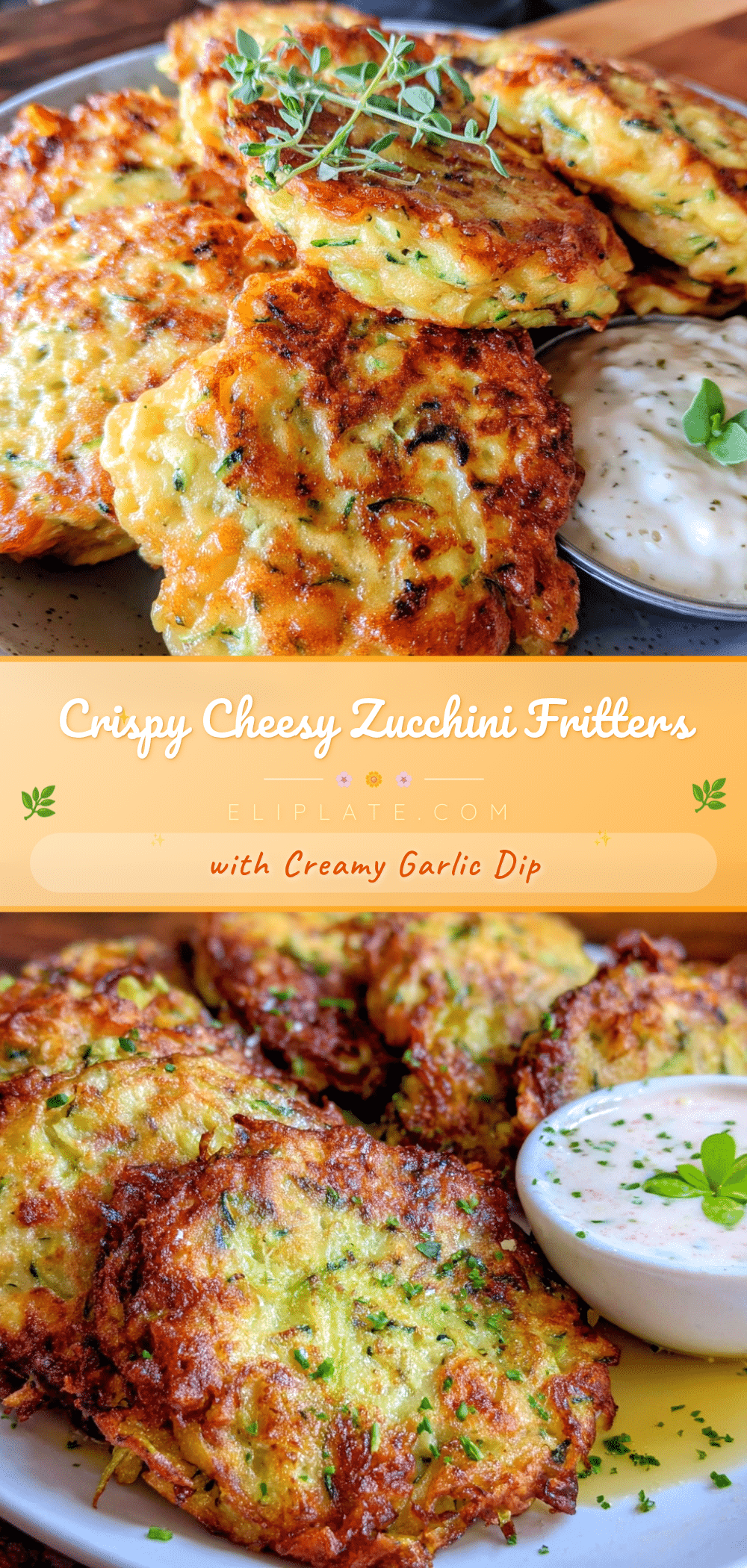 crispy cheesy zucchini fritters recipe