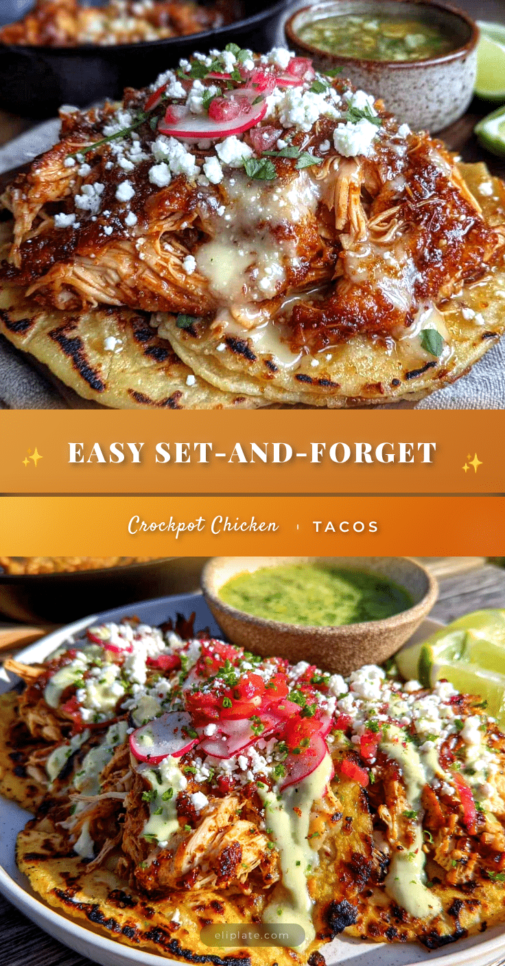 crockpot chicken tacos recipe