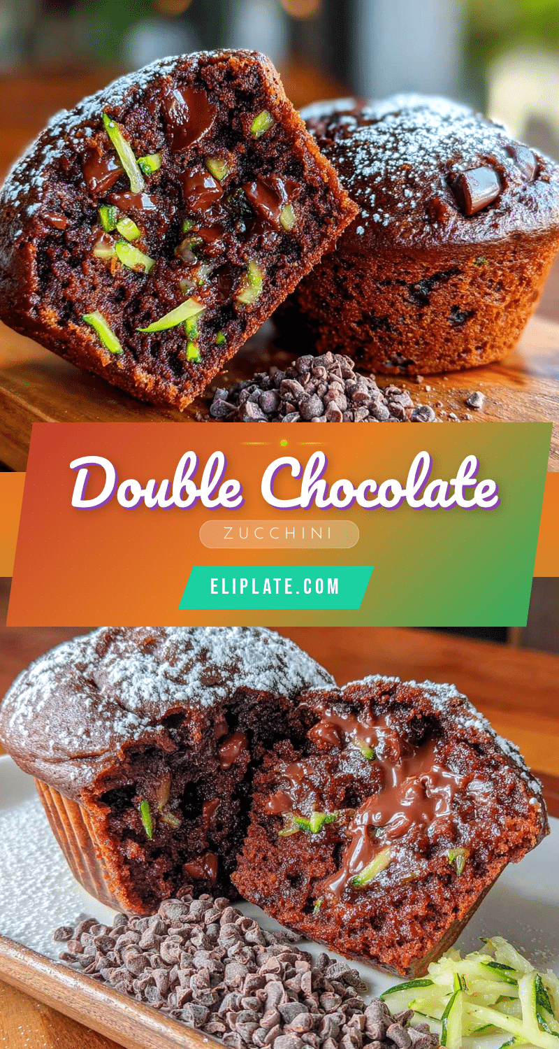 double chocolate zucchini muffins recipe