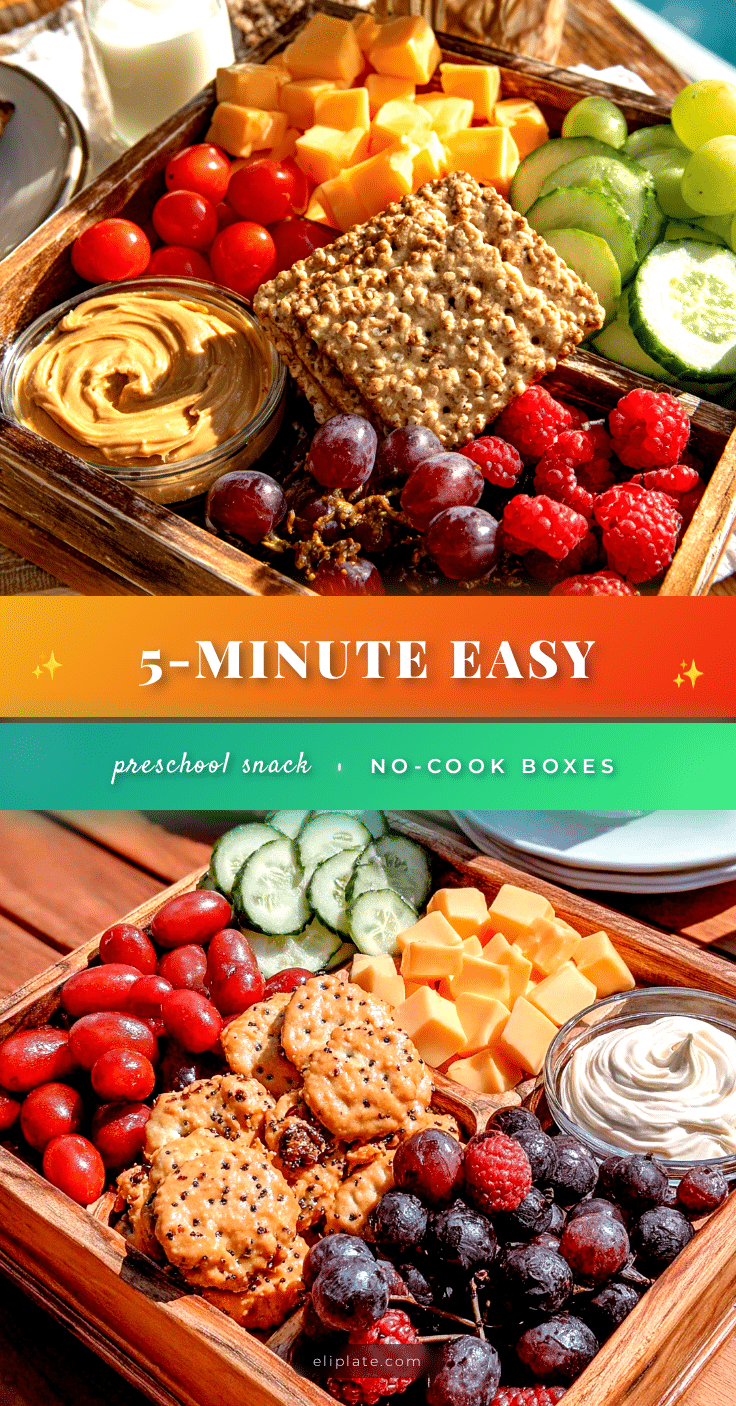 easy 5-minute preschool snack boxes recipe