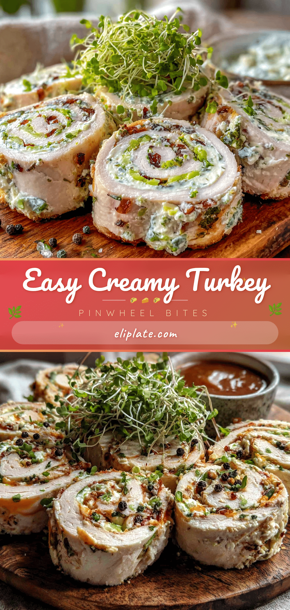easy turkey cream cheese pinwheel roll-ups recipe