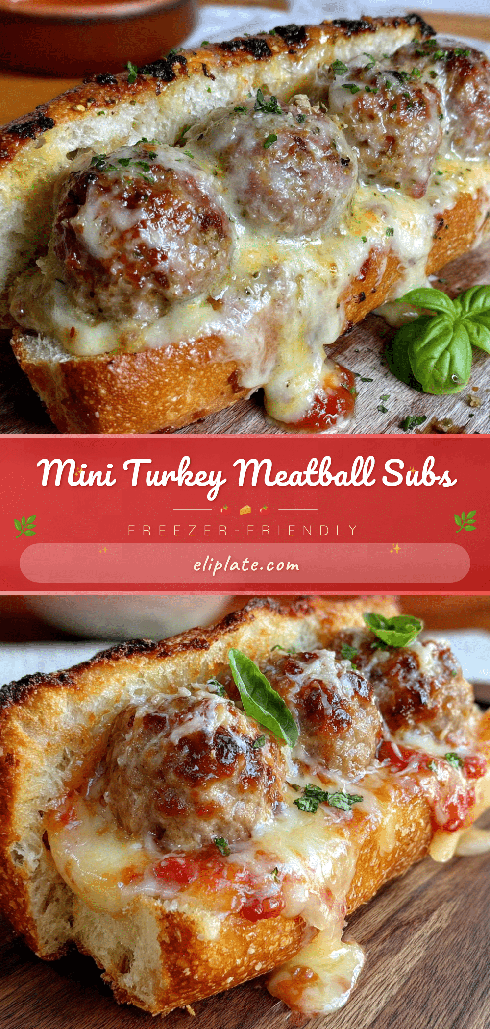 freezer-friendly mini turkey meatball subs recipe