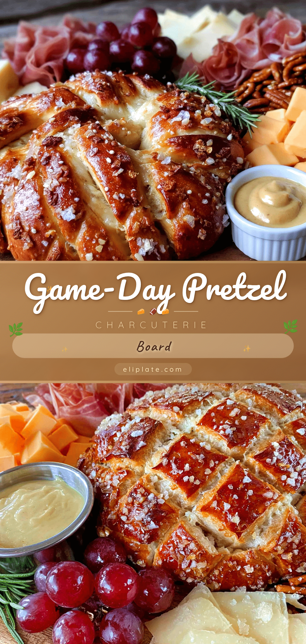 game-day pretzel charcuterie board recipe