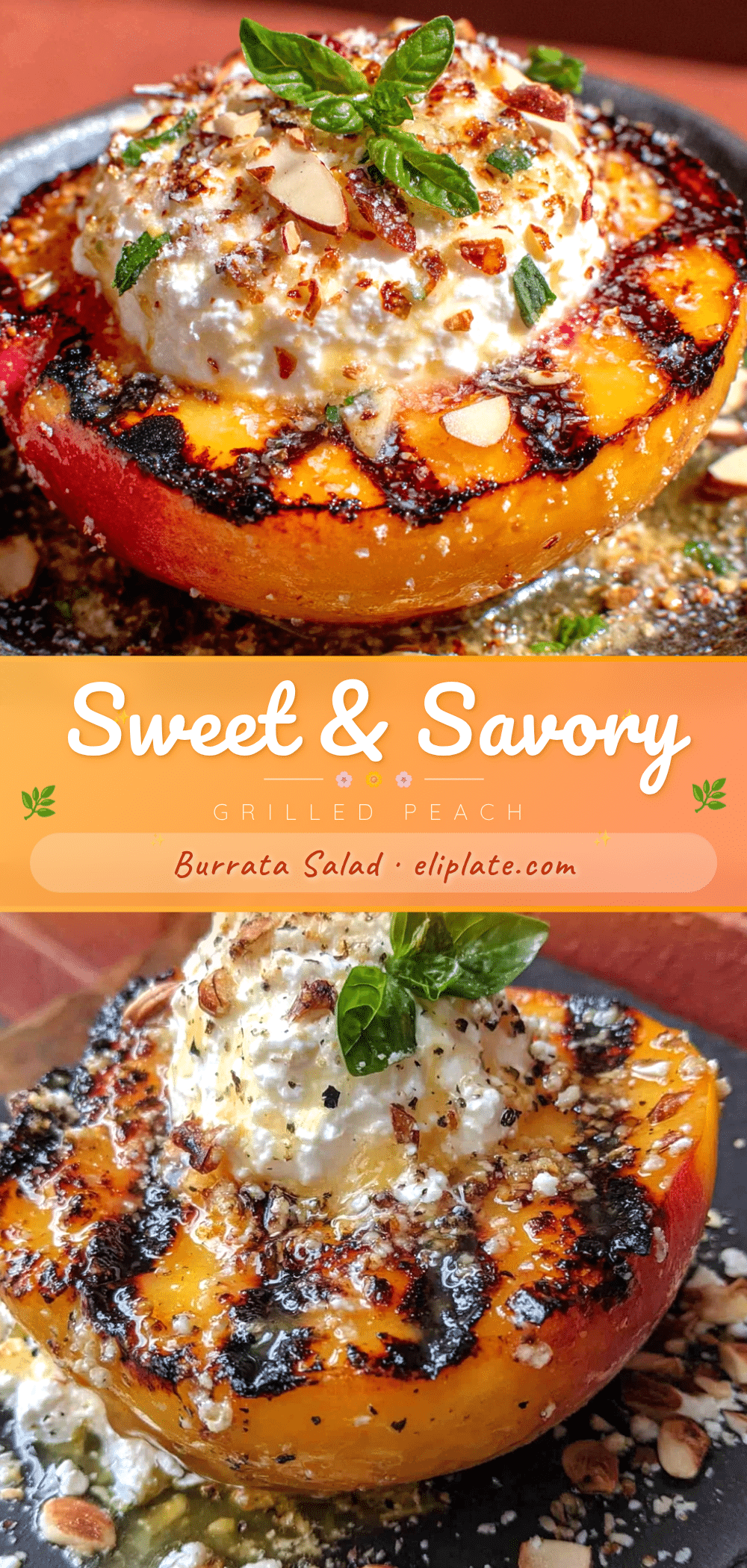 grilled peach and burrata salad recipe