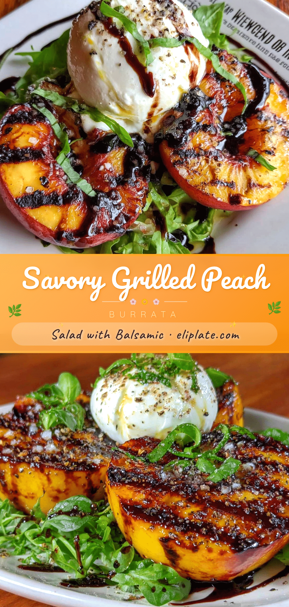 grilled peach burrata salad recipe