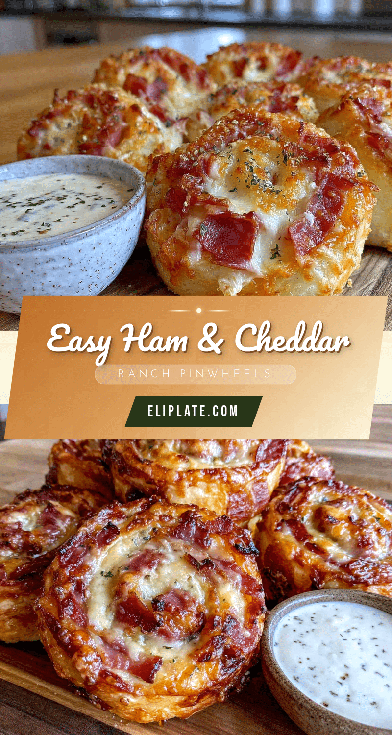ham and cheddar pinwheels recipe