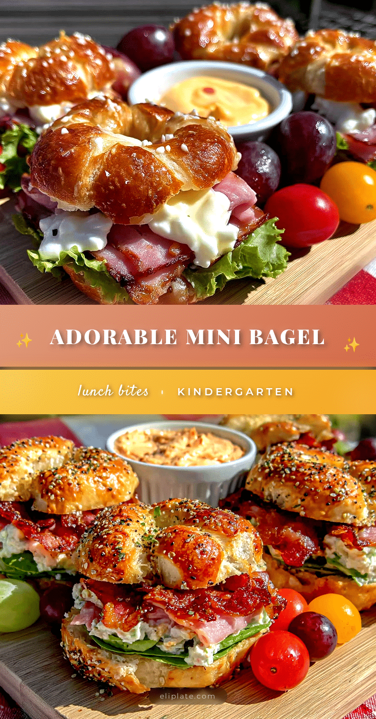 mini bagel sandwich bites recipe