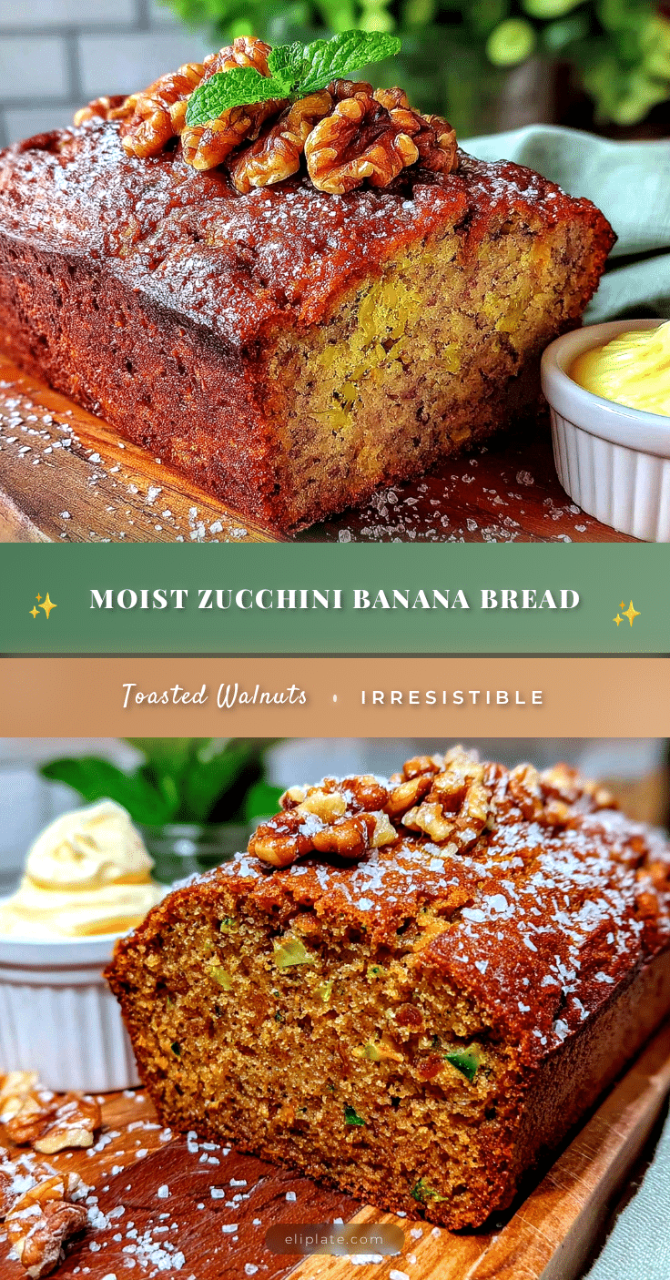 moist zucchini banana bread with toasted walnuts recipe