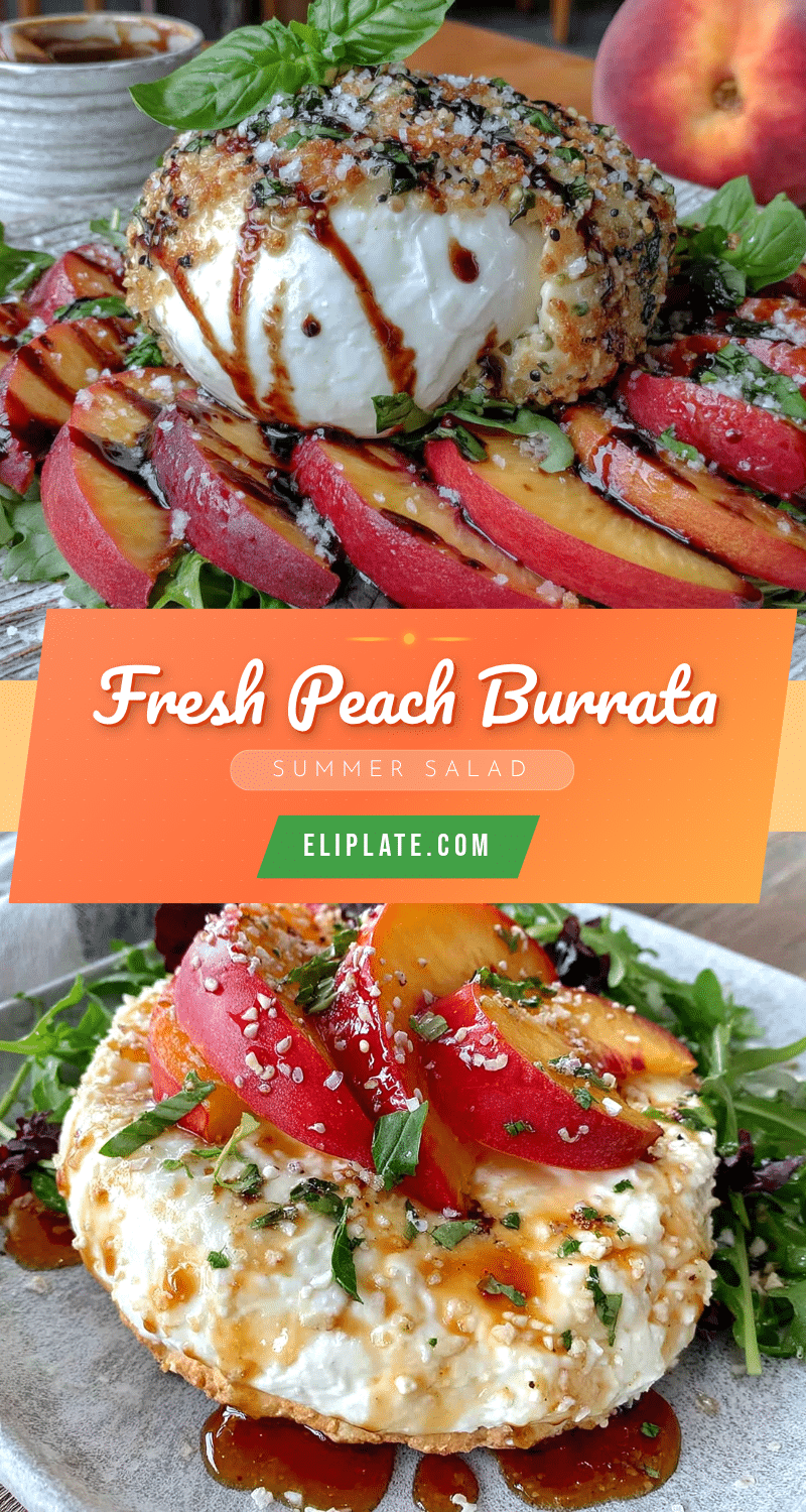 peach burrata summer salad recipe