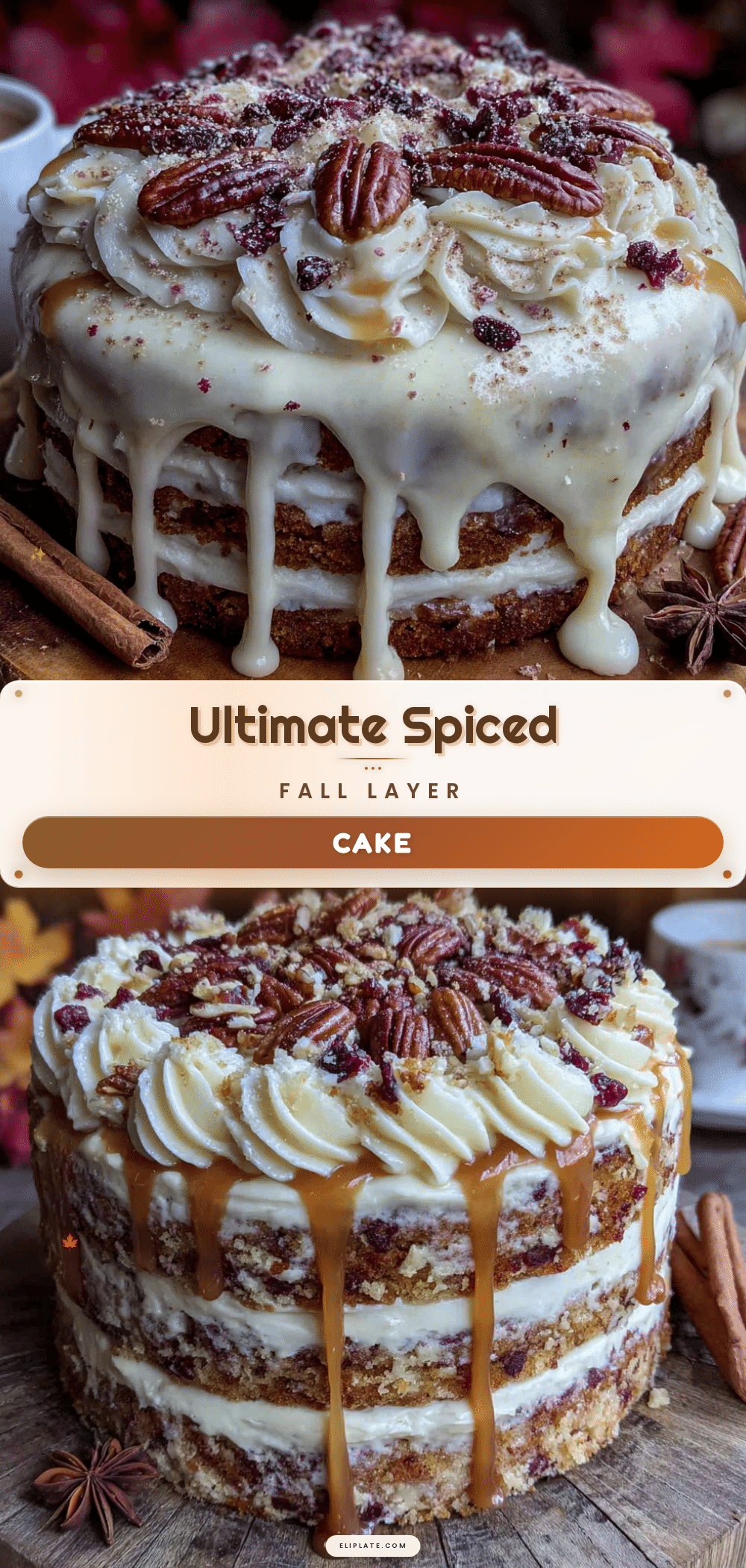 spiced fall layer cake recipe