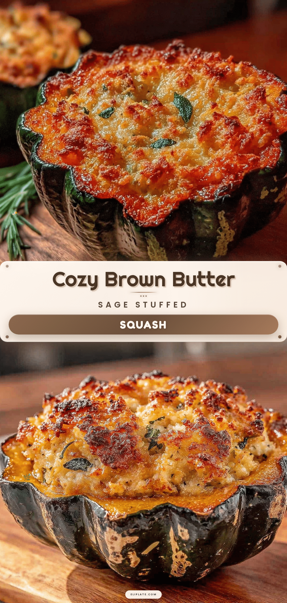 brown butter sage stuffed acorn squash recipe