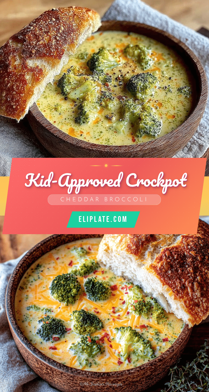 crockpot cheddar broccoli soup recipe