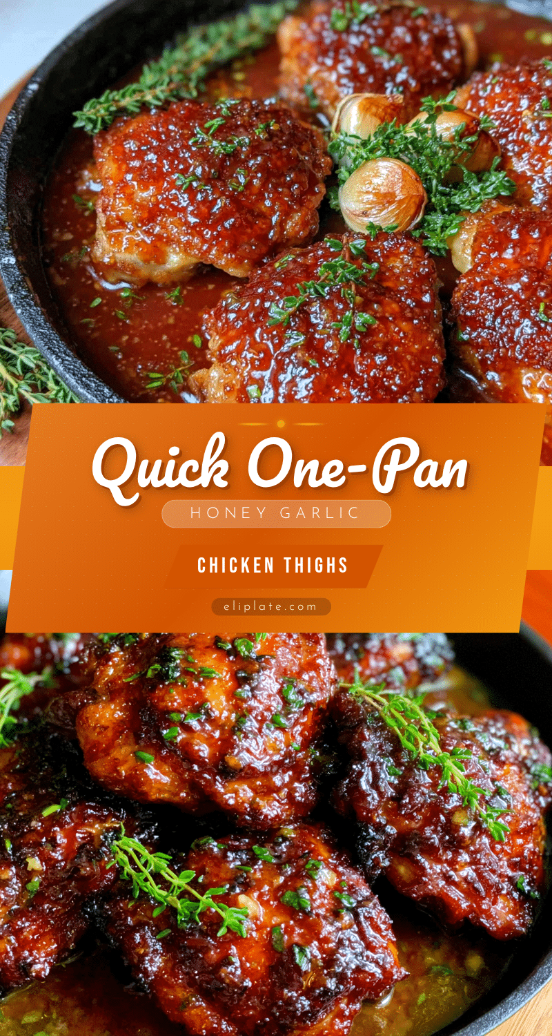 one-pan honey garlic chicken thighs recipe