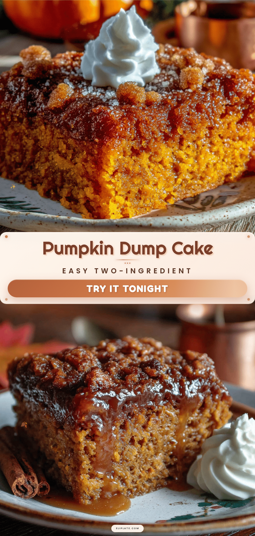 pumpkin dump cake recipe
