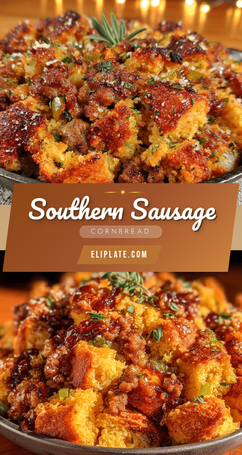 Southern cornbread stuffing with sausage recipe