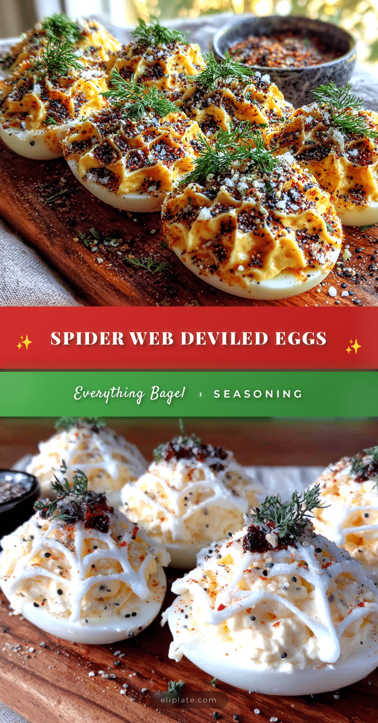 spider web deviled eggs recipe
